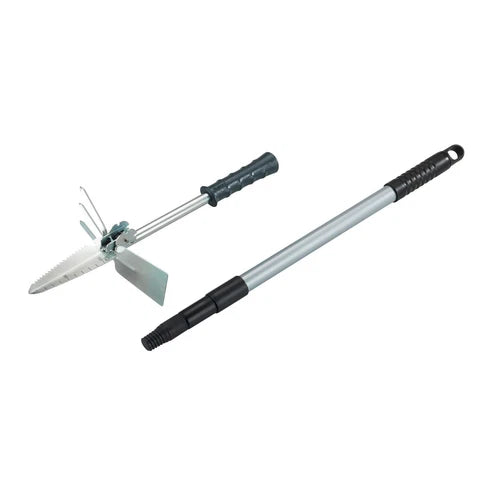 Wenko Accessoire jardinage multifonctionnel avec manche télescopique - Noir et