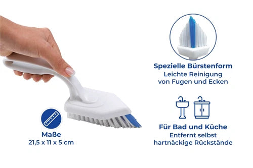 MAXIMEX Fugen Bürste PROFI Bad Küche reinigt Schmutz Rückstände Reinigung Ecken