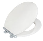 WENKO WC Sitz MDF Toilettensitz Klobrille Absenkautomatik Oval Weiß Matt