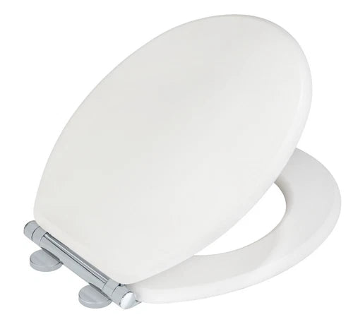 WENKO WC Sitz MDF Toilettensitz Klobrille Absenkautomatik Oval Weiß Matt
