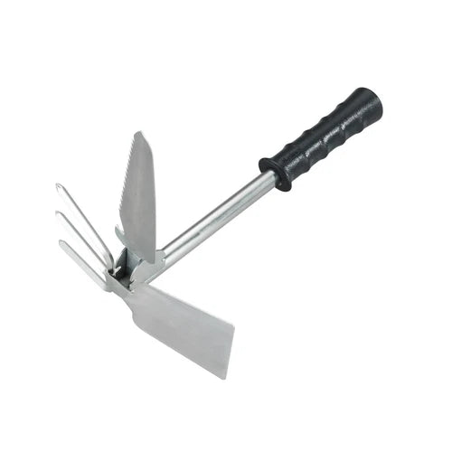 Wenko Accessoire jardinage multifonctionnel avec manche télescopique - Noir et