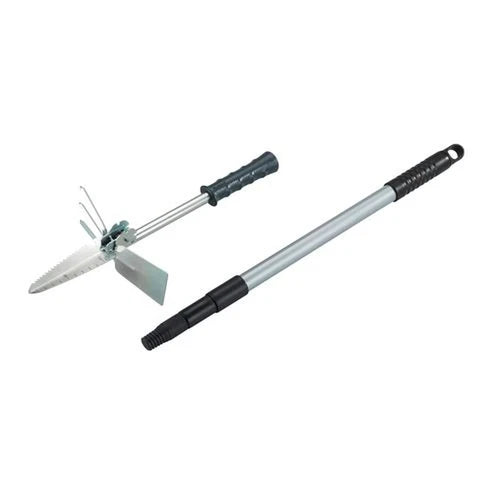 Wenko Accessoire jardinage multifonctionnel avec manche télescopique - Noir et