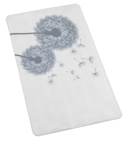 WENKO Badewannen Einlage Astera 70x40 cm Dusch Matte Pusteblume Anti Rutsch