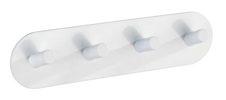 WENKO Haken Leiste Kleider Edelstahl Wand Handtuch Halter PICENO Weiß Accessoire