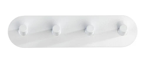 WENKO Haken Leiste Kleider Edelstahl Wand Handtuch Halter PICENO Weiß Accessoire