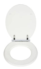 WENKO WC Sitz MDF Toilettensitz Klobrille Absenkautomatik Oval Weiß Matt