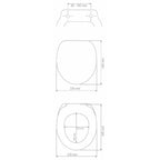 Wenko Toilettensitz Geometry Absenkautomatik WC Sitz Brille Klodeckel Klobrille