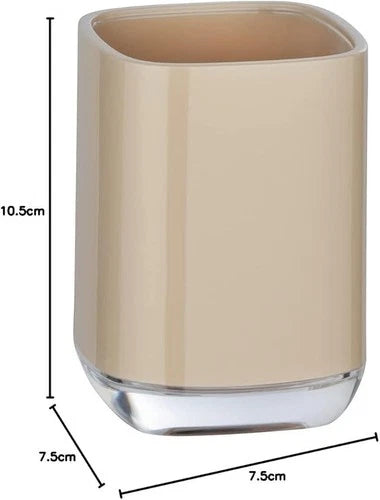 WENKO Zahnputzbecher Modell Masone in Sand