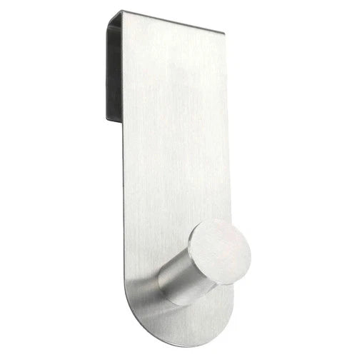WENKO CELANO Duschhaken Spiegelhaken mit 1 Haken Edelstahl Rostfrei 4 x 12 cm
