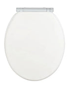 WENKO WC Sitz MDF Toilettensitz Klobrille Absenkautomatik Oval Weiß Matt