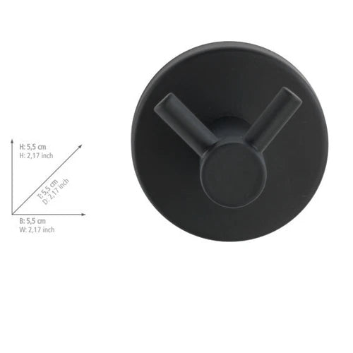 WENKO Wand Haken Duo BOSIO Bad Handtuch Halter Dusche Doppel Bad WC Küchen