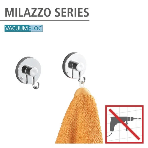 WENKO 2er Set Wand Haken Handtuch Halter Garderoben Bad Küchen WC ohne Bohren