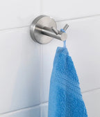 WENKO Wand Haken Handtuch Halter Edelstahl Bad WC Garderoben Kleider BOSIO matt