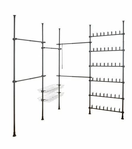Teleskop-schuhständer Herkules H. 165-300 Cm schwarz WENKO