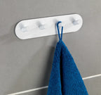 WENKO Haken Leiste Kleider Edelstahl Wand Handtuch Halter PICENO Weiß Accessoire