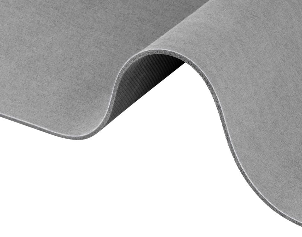 Schnelltrocknende Badematte Grau, aus 100 % Polyester