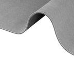 Schnelltrocknende Badematte Grau, aus 100 % Polyester