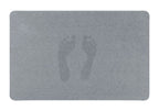 Schnelltrocknende Badematte Grau, aus 100 % Polyester