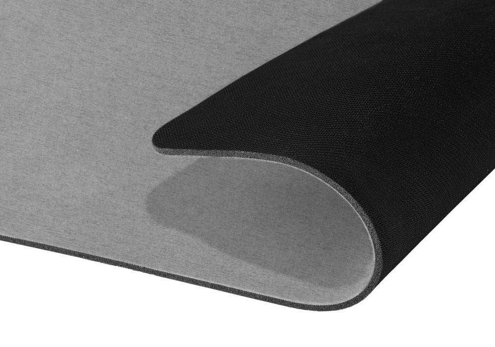 Schnelltrocknende Badematte Grau, aus 100 % Polyester