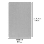 Schnelltrocknende Badematte Grau, aus 100 % Polyester