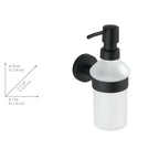 Seifenspender Mod. Bosio Edelstahl Black matt, Fassungsvermögen ca. 200 ml