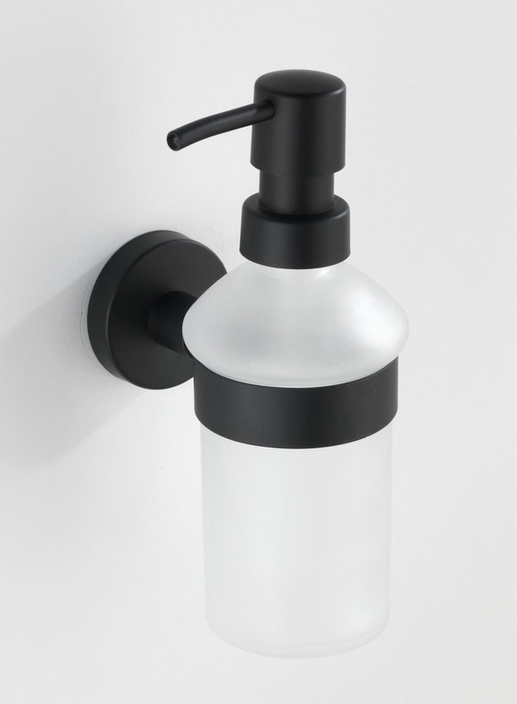 Seifenspender Mod. Bosio Edelstahl Black matt, Fassungsvermögen ca. 200 ml