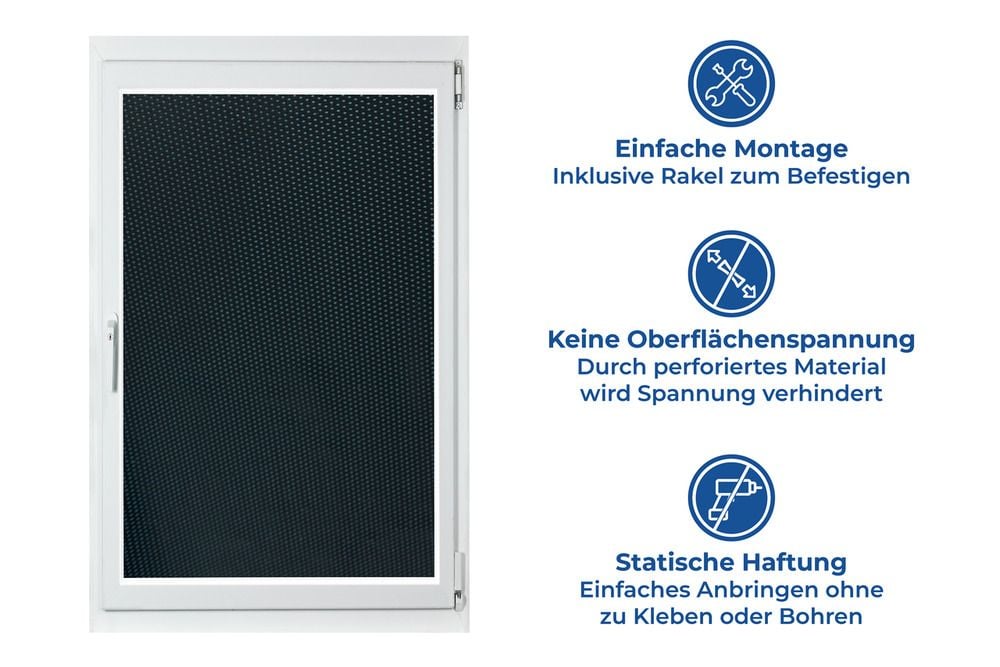 Sonnenschutzfolie perforiert, 56 x 200 cm