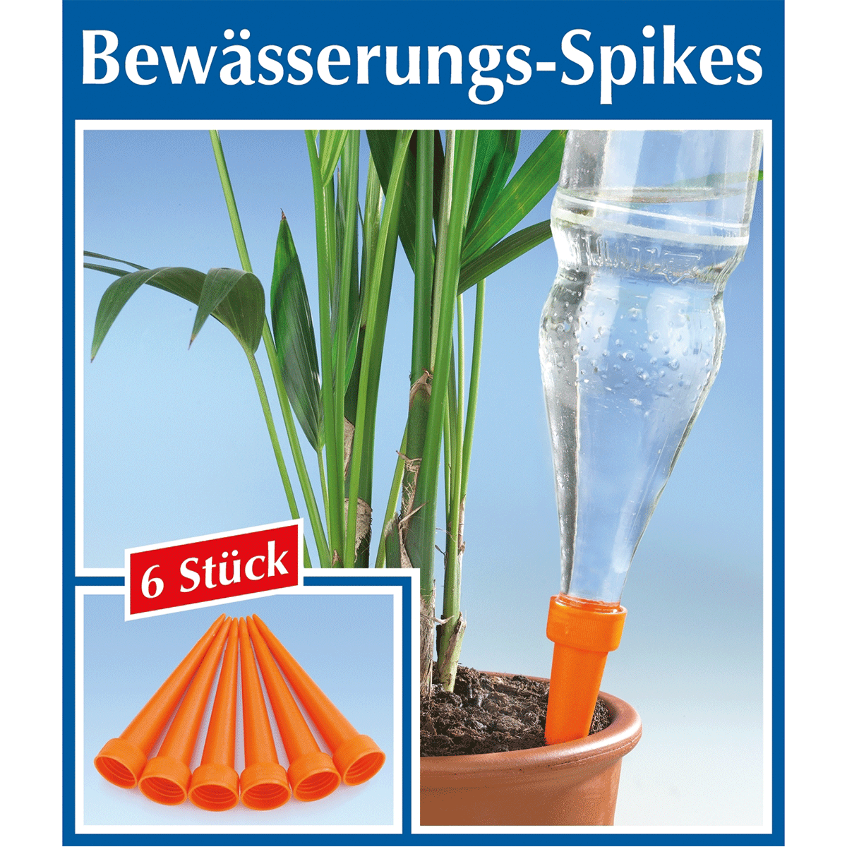 Spikes zur Bewässerung 6 Stück | Blumenzubehör | 9×3cm
