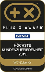 Stand WC-Garnitur Mod. Parus Edelstahl glänzend, 2in1 Kombination aus glänzendem Edelstahl