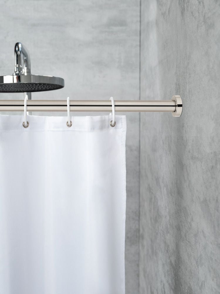 Teleskop-Duschstange Mod. Luz 110 - 185 cm, Chrom, ausziehbar, aus rostfreiem Edelstahl
