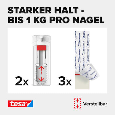 Klebenagel verstellbar, 2 St