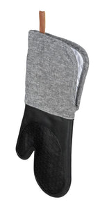 Topfhandschuhe Silikon Mod. Ada Schwarz, 2er, hitzebeständige Silikon-Kochhandschuhe