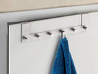Türgarderobe Edelstahl Mod. Celano, 6 Haken, für Türfalzstärken bis 2 cm