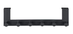 Türgarderobe Mod. Celano Schwarz, 6 Haken, für Türfalzstärken bis 2 cm