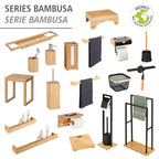 Turbo-Loc® Badezimmerwischer Mod. Bambusa, aus Bambus und Edelstahl