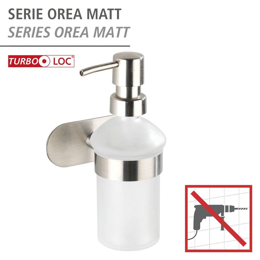 Turbo-Loc® Seifenspender Mod. Orea Matt, Befestigen ohne bohren