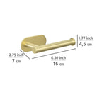 Turbo-Loc® Toilettenpapierhalter Mod. Orea Gold Matt, Befestigen ohne bohren