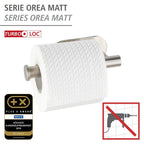 Turbo-Loc® Toilettenpapierhalter Mod. Orea Matt o. Deckel, Befestigen ohne bohren