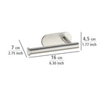 Turbo-Loc® Toilettenpapierhalter Mod. Orea Matt o. Deckel, Befestigen ohne bohren