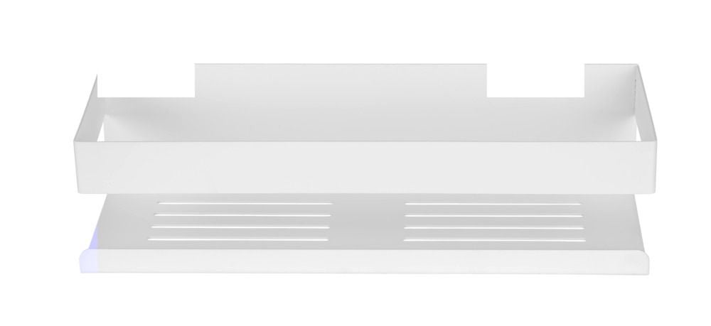 Turbo-Loc® Wandablage Mod. Genova White matt, Befestigen ohne Bohren mit Spezial-Klebepad