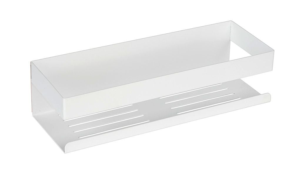 Turbo-Loc® Wandablage Mod. Genova White matt, Befestigen ohne Bohren mit Spezial-Klebepad