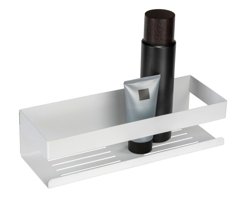 Turbo-Loc® Wandablage Mod. Genova White matt, Befestigen ohne Bohren mit Spezial-Klebepad