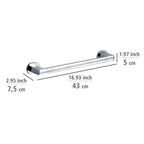 UV-Loc® Badetuchstange Uno Mod. Maribor 40 cm, Befestigen ohne Bohren mit innovativem Klebesystem