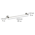UV-Loc® Badetuchstange Uno Mod. Udine 60 cm, Befestigen ohne Bohren mit innovativem Klebesystem