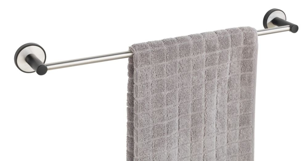 UV-Loc® Badetuchstange Uno Mod. Udine 60 cm, Befestigen ohne Bohren mit innovativem Klebesystem