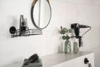 Vacuum-Loc® Haartrocknerhalter Mod. Milazzo Schwarz, Befestigen ohne bohren