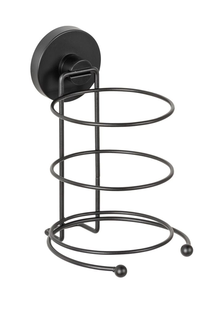 Vacuum-Loc® Haartrocknerhalter Mod. Milazzo Schwarz, Befestigen ohne bohren