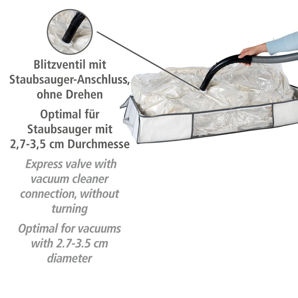 Vakuum Soft Unterbett-Box, bis zu 75 % Platzersparnis