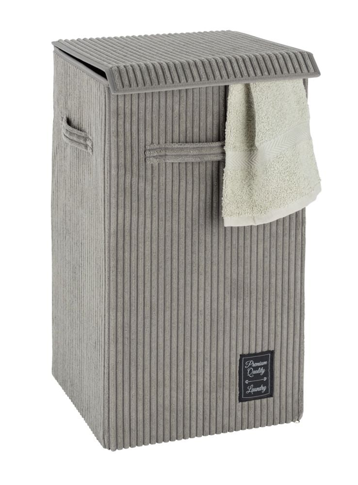 Wäschesammler Mod. Cora Grau, Wäschekorb, 63 l