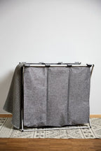 Wäschesammler Mod. Trio Grau meliert, Wäschekorb, 130 l